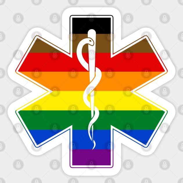 Star of Life Philly Pride Sticker by somekindofguru